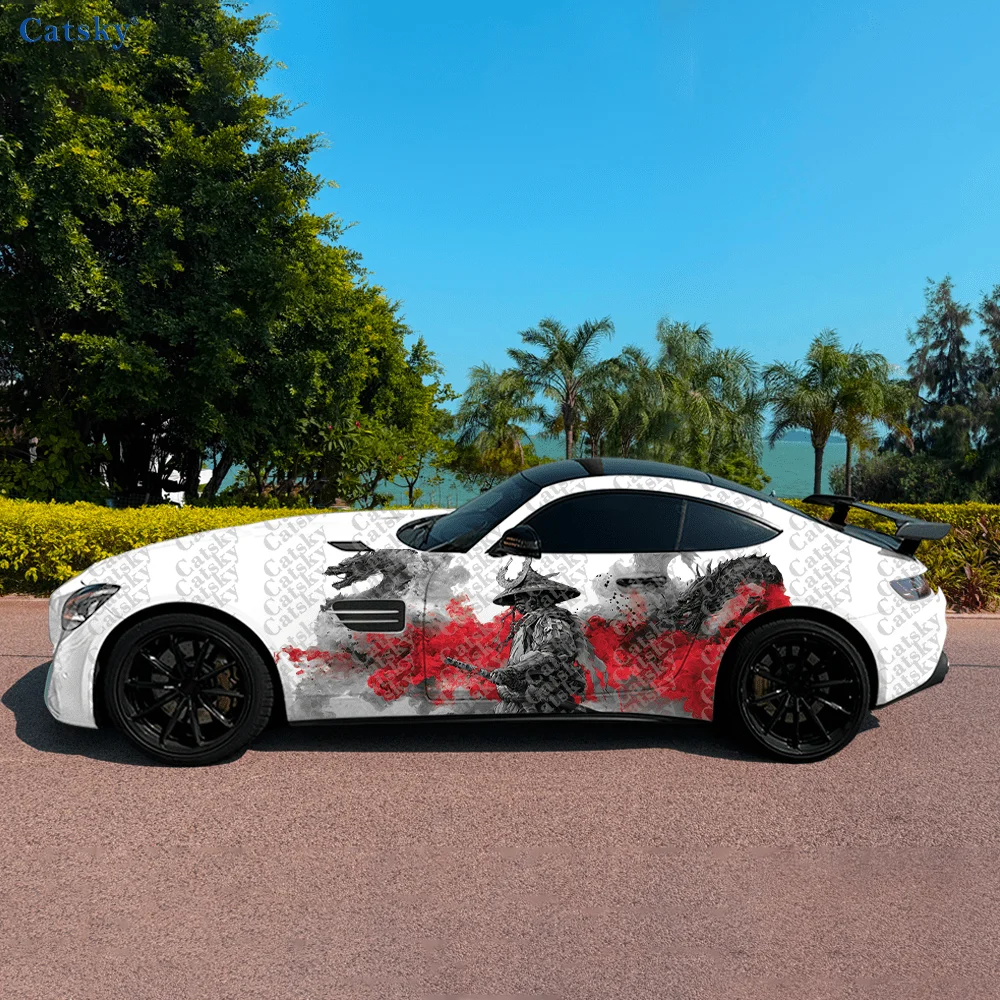 

Mysterious Warrior Dragon Car Vinyl Wraps Decal Self-adhesive PVC Sticker Suitable for Trucks SUV Decor Auto Accessories Gift