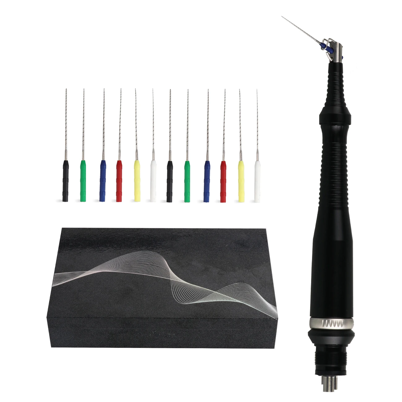 Dental Air Sonic Endo Irrigator Ultrasonic Root Canal Cleaning Handpiece with 12Pcs Endo File Needles Ultrasonic Activator