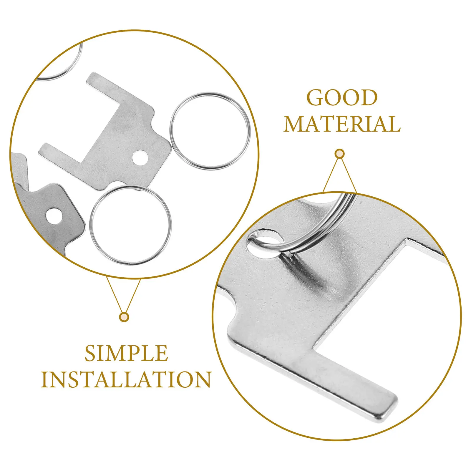 5Pcs Heavy Duty Stainless Steel Paper Towel Dispenser Keys Compatible with Kimberly 770301 Ideal for Public Restrooms Offices