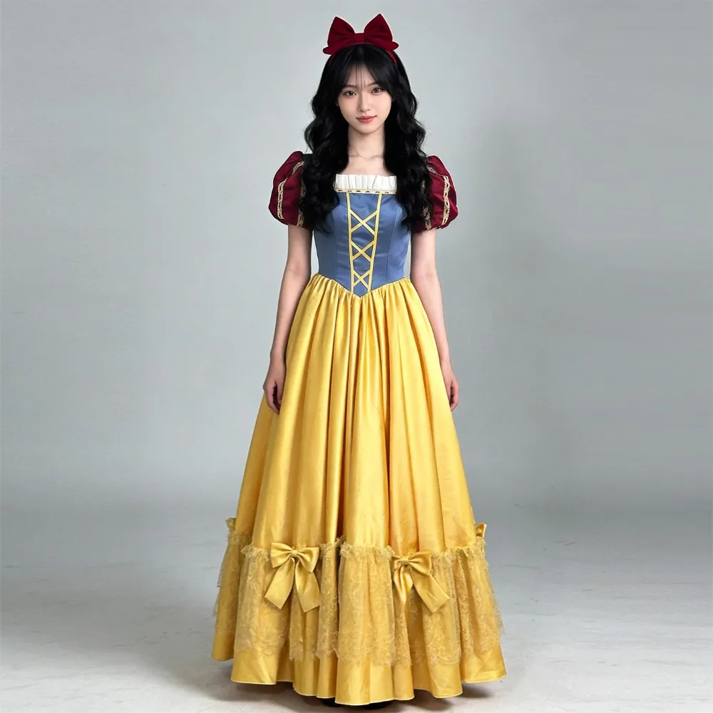 

Potdemiel Disney Snow White Cosplay Costume Princess Dress Adult Ceremony Performance Stage Show Birthday Party