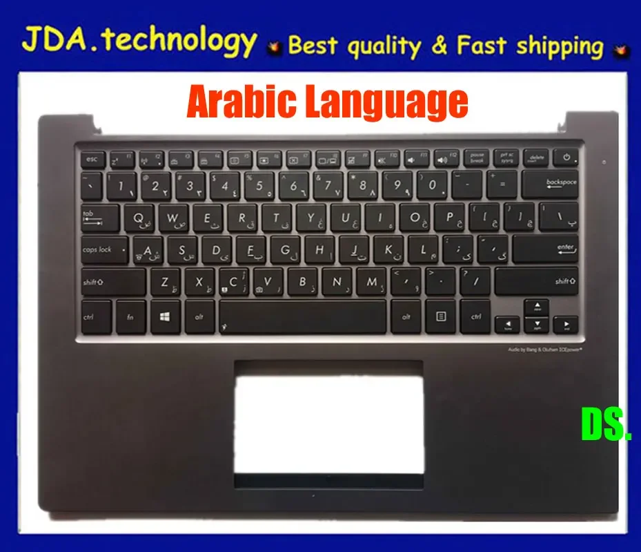 

MEIARROW New/orig Palmrest topcase Arabic keyboard For Asus U38 U38N U38D U38DT Upper cover US version backlit