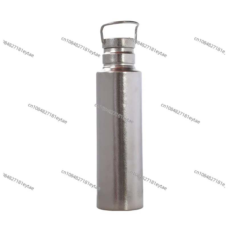 Pure titanium double-layer thermos cup large-capacity tea making car cup outdoor mountaineering portable