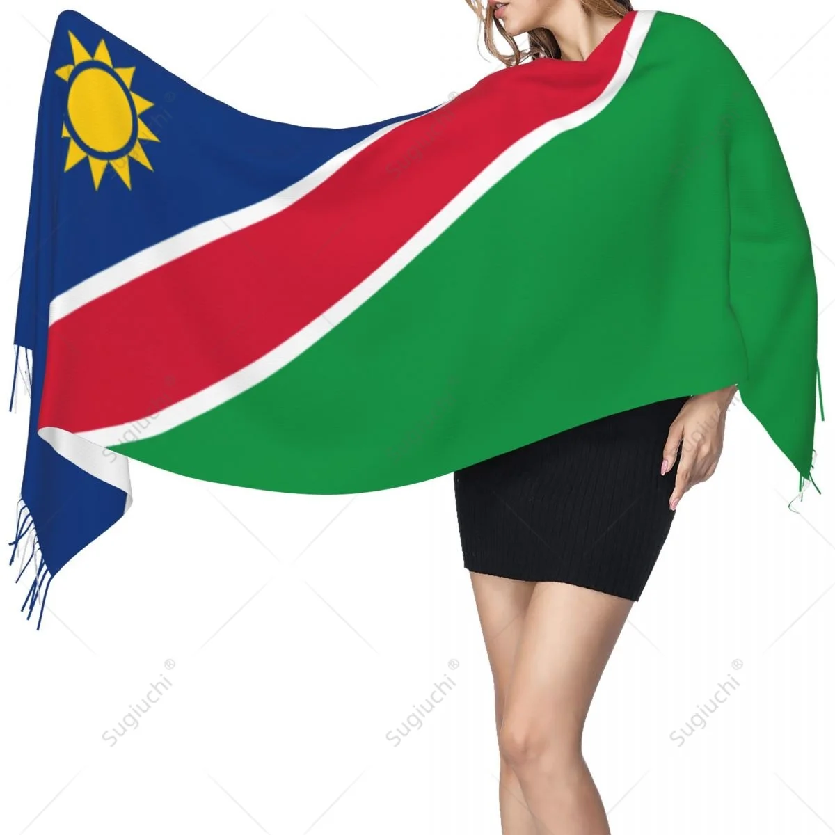 Namibia Flag Scarf Pashmina Warm Scarves Shawl Wrap Hijab Spring Winter Multifunction Unisex