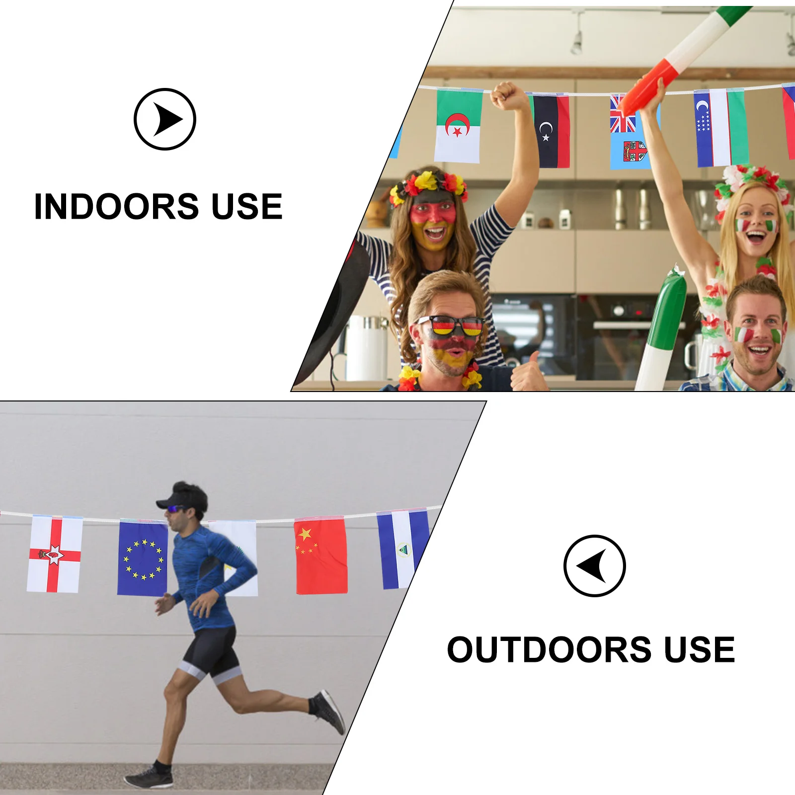 

1 set Flag Banner Set 100 Countries Pattern String Flags For Party Outdoor Indoor Garden Decoration Carnivals Decorative