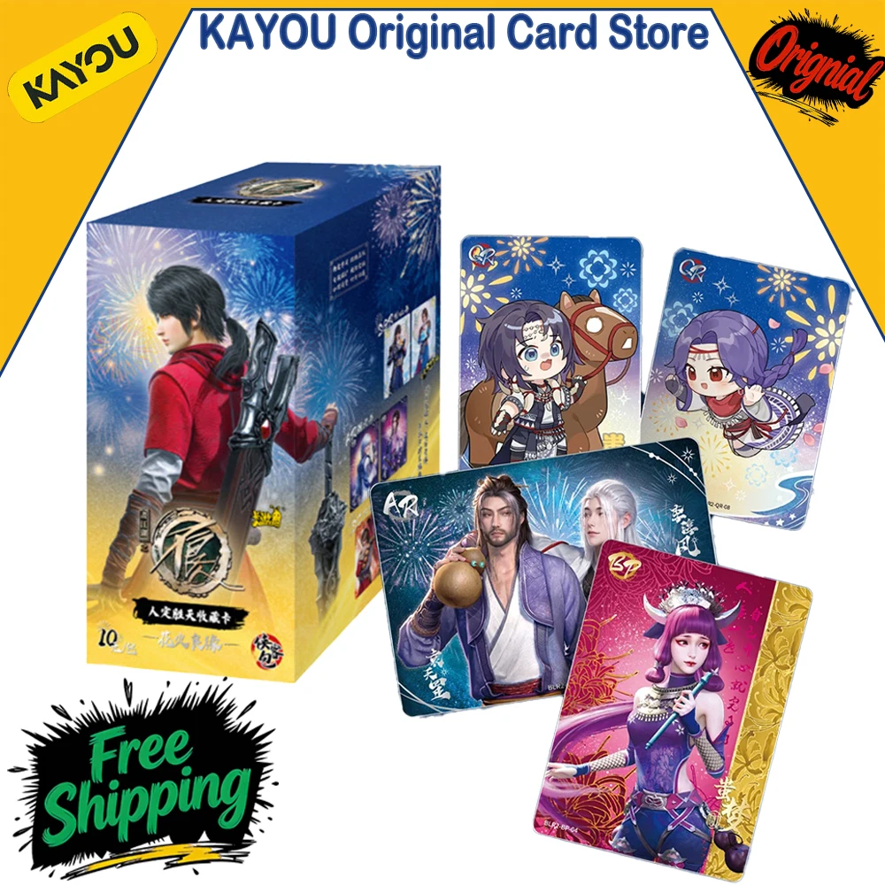 kayou-genuine-hua-jiang-hu-the-degenerates-sparkling-romance-·-swordsman-pack-vol2-man-defies-heaven-anime-collectible-cards