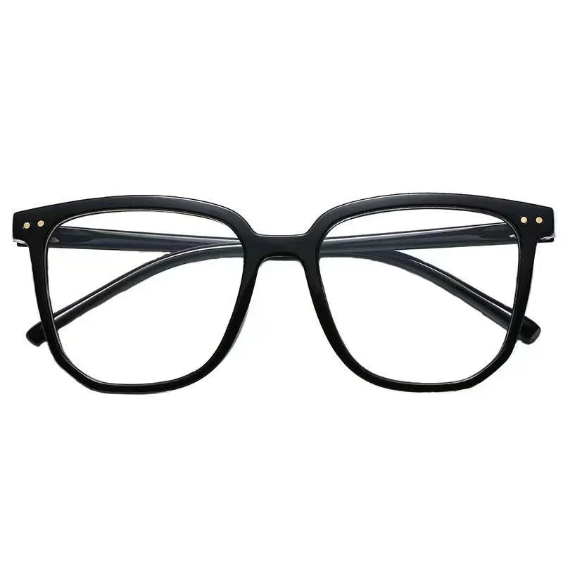 Fashion Anti-blue Light Eyeglasses Man Women Oversized Square Glasses Frame Retro Black Big Eyeglasses Computer Spectacles