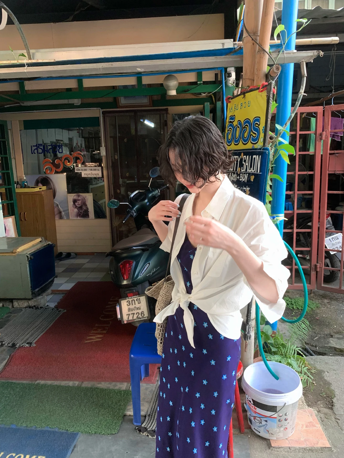 

Spring 2026 Loose Fit Pure Cotton Casual Thin Long Sleeve Shirt Vintage Style Women's Top Breathable Comfortable Everyday Wear