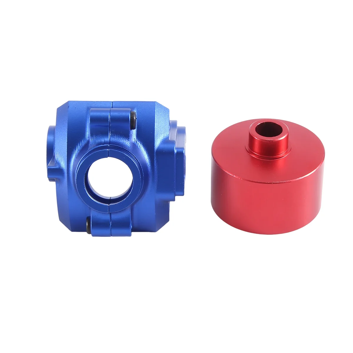 

Metal Front and Rear Differential Case and Protector for ARRMA 1/8 MOJAVE 4S RTR RC Car Upgrade Parts,Red+Blue