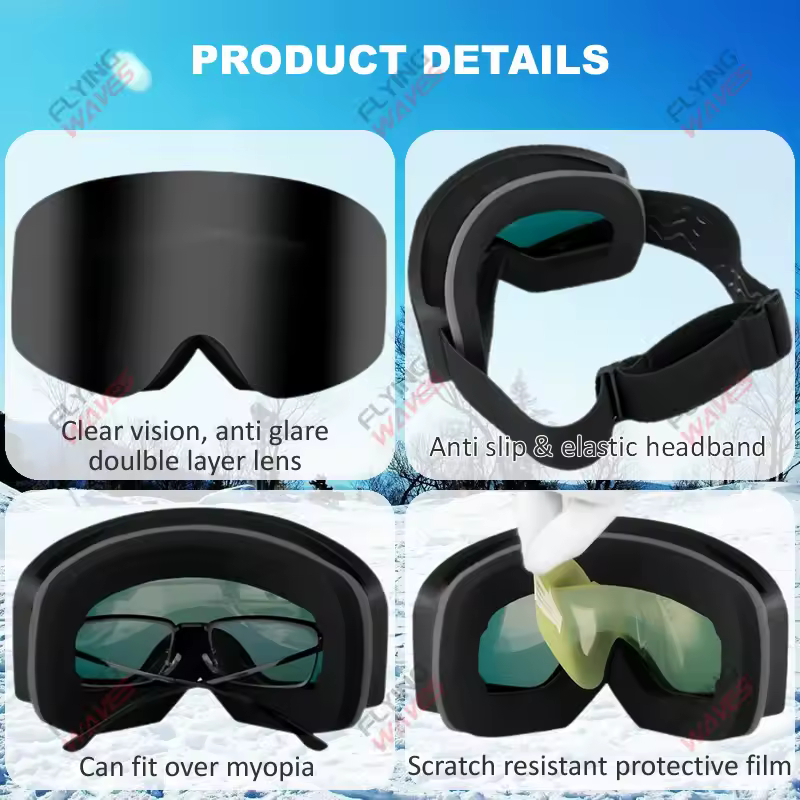 גוגלס Flying Waves בעיצוב Frameless לראייה פנורמית