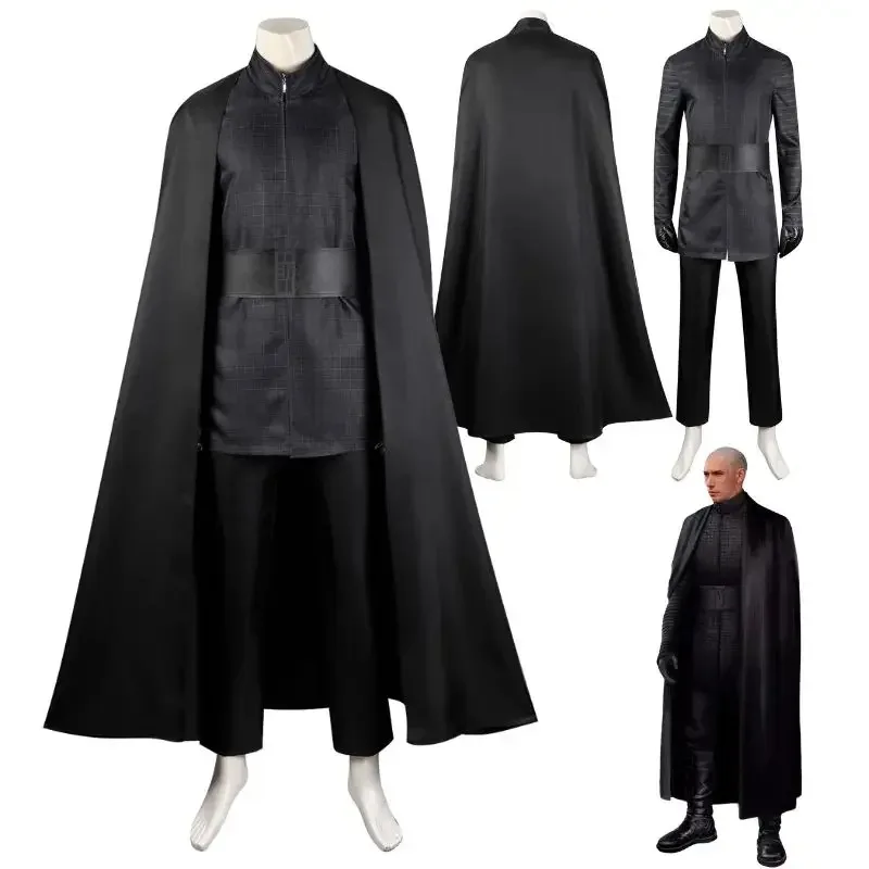 

Kylo Ren косплей фантазия костюм для взрослых мужчин CTX длинный плащ верх брюки перчатки униформа наряд маскировка Хэллоуин карнавал ij9315