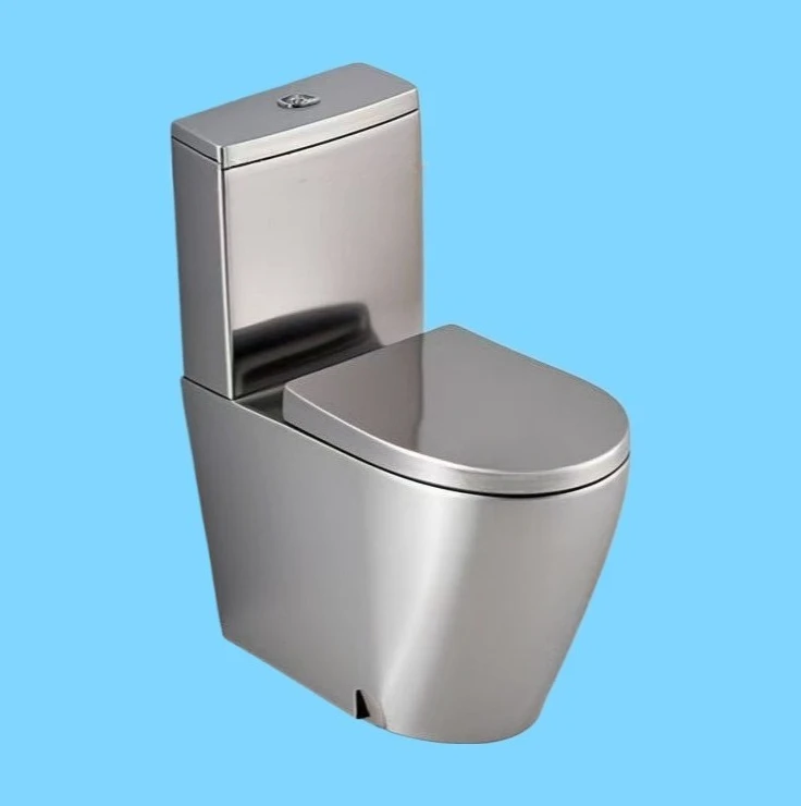 

Унитаз из нержавеющей стали 304, сифонный встроенный унитаз из нержавеющей стали