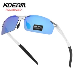 KDEAM Luxury brand Aluminum Magnesium Metal Glasses HD Polarized Driver Driving Sunglasses Outdoor Sports Sun Glass KD8177S