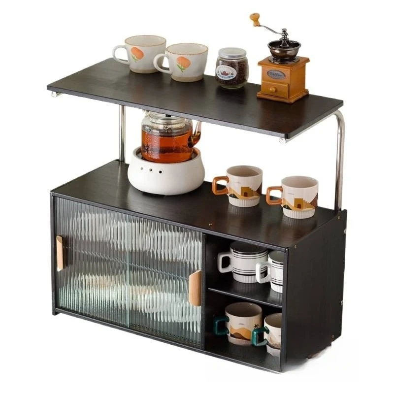 Desktop storage box Cup storage cabinet Tea set display stand