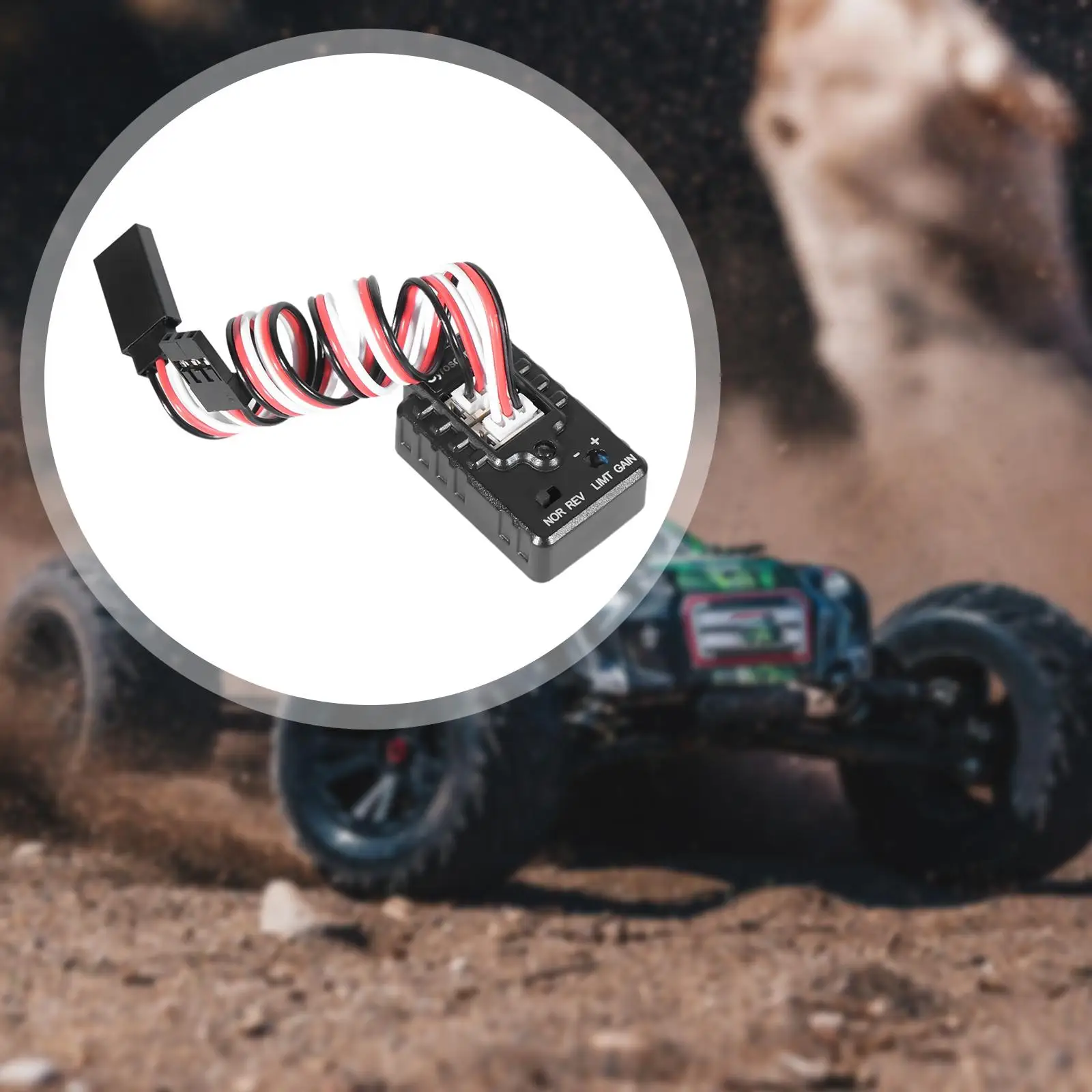 RC Car Gyro Stabilizer RC Gyro Replaces Part Easy to Install Automatic Stability Control Gyro for RC Car Crawler Drift Truck
