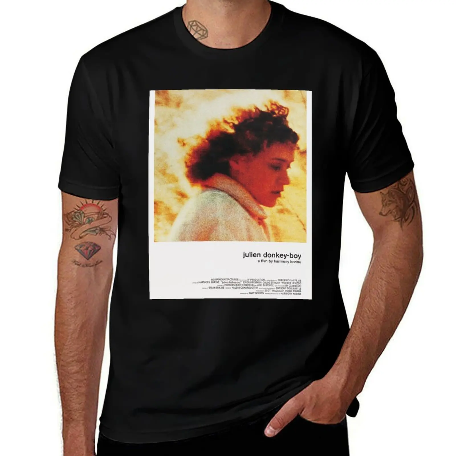 

Harmony Korine: Julien Donkey Boy - Vintage Movie Poster T-Shirt cute tops summer 2025 plain mens graphic t-shirts big and tall