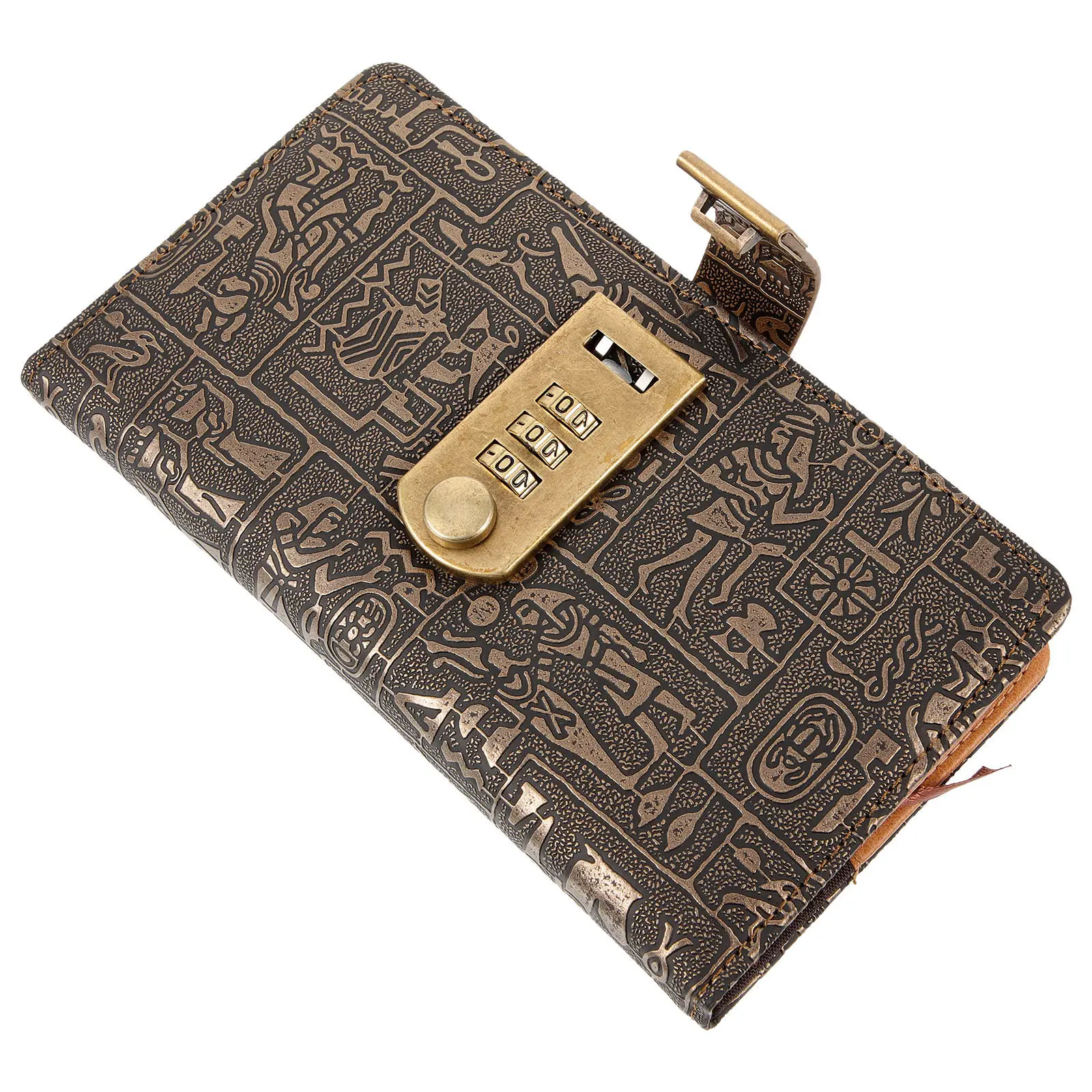 

Retro Locking Notebook Imitation Design Portable Writing Notepad for Students Office Conference Travel Journal Planning