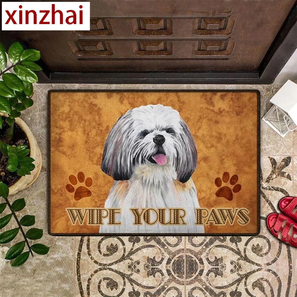 CLOOCL Pet dog Shih Tzu Doormat 3D Printed My Dog Doormat Non Slip Door Floor Mat Decor Porch Doormat 40x60cm Drop Shipping