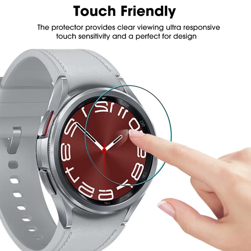 1/5Pcs Screen Protector for Samsung Galaxy Watch 6 40mm 44mm HD Protective Tempered Glass for Samsung Watch 6 Classic 43mm 47mm