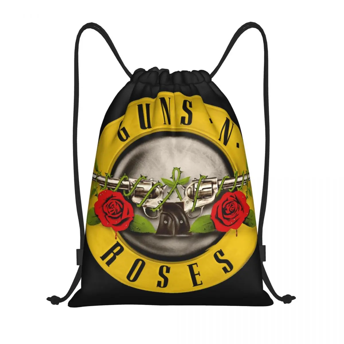 

Guns N Roses Bullet Multi-function Portable Drawstring Bags Sports Bag Book Bag For Travelling