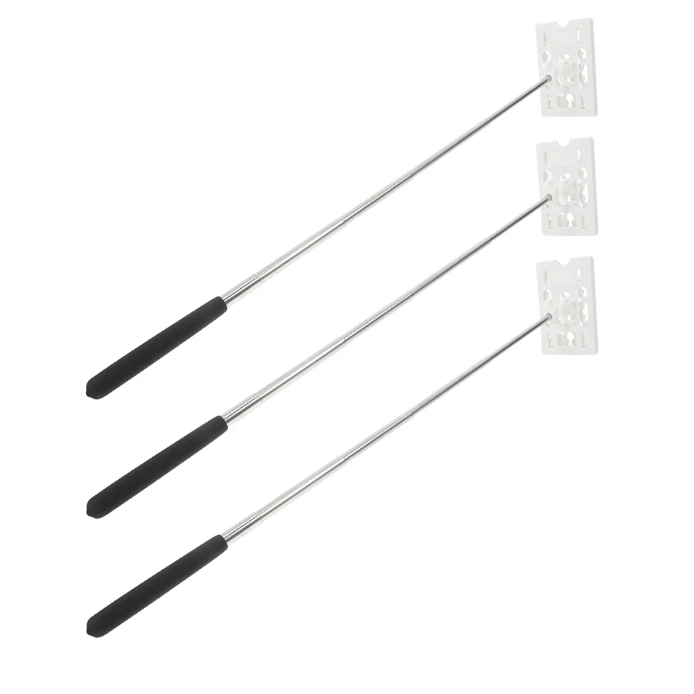 3 szt. Teleskopowy uchwyt na kartę parkingową z regulacją długości do pojazdu, bezdotykowy drążek do parkowania, narzędzie do płatności, wysuwany.