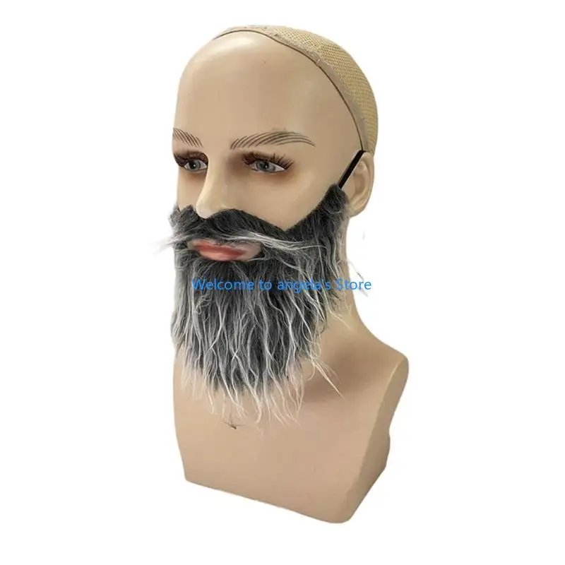 X4YC bigotes falsos adhesivos novedades barba peluda suministros decoración para fiesta Navidad