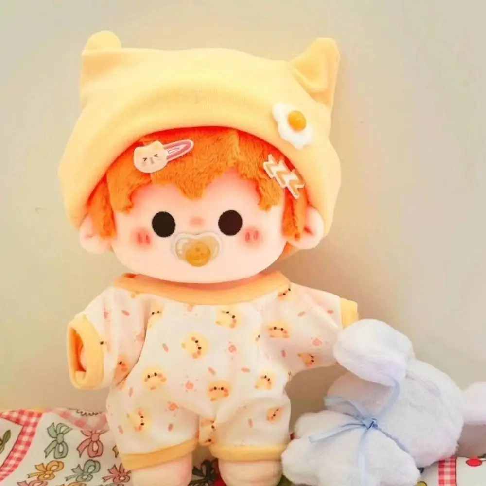 

Pajama Set 20CM Cotton Doll Clothes Plush Patch Replacement Outfit Stuffed Doll Plush Suit Cartoon DIY Clothing