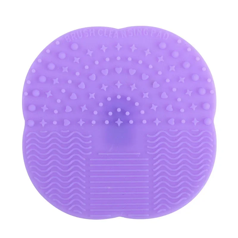 1pcs Four leaf Shaped Makeup Brush Cleaning Pad With Suction Cup Beauty Tool Makeup Brush Cleaner Mat Makeup Accessories