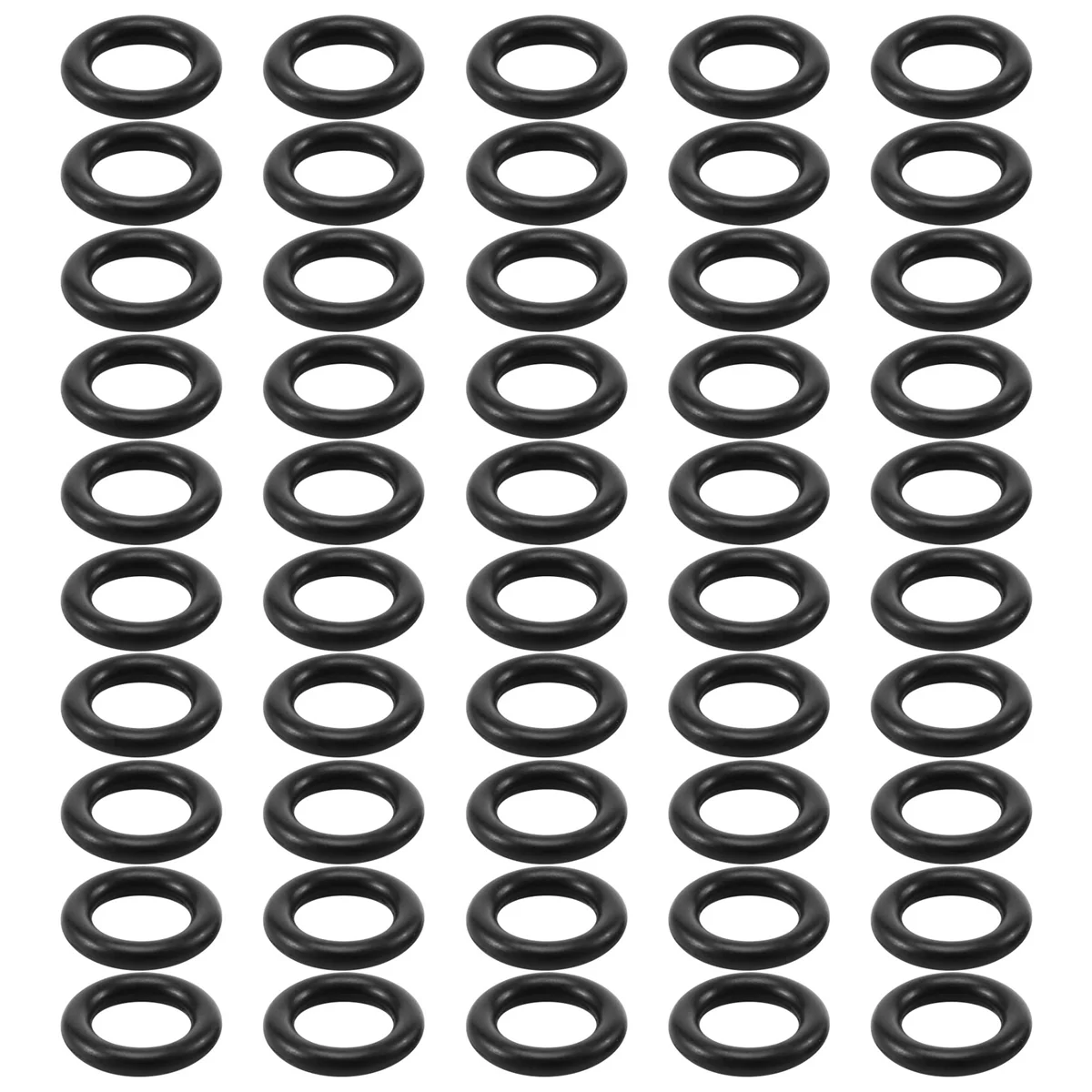 50 pezzi di guarnizioni O-ring in gomma nitrilica nera 12 mm x 2,5 mm x 7 mm