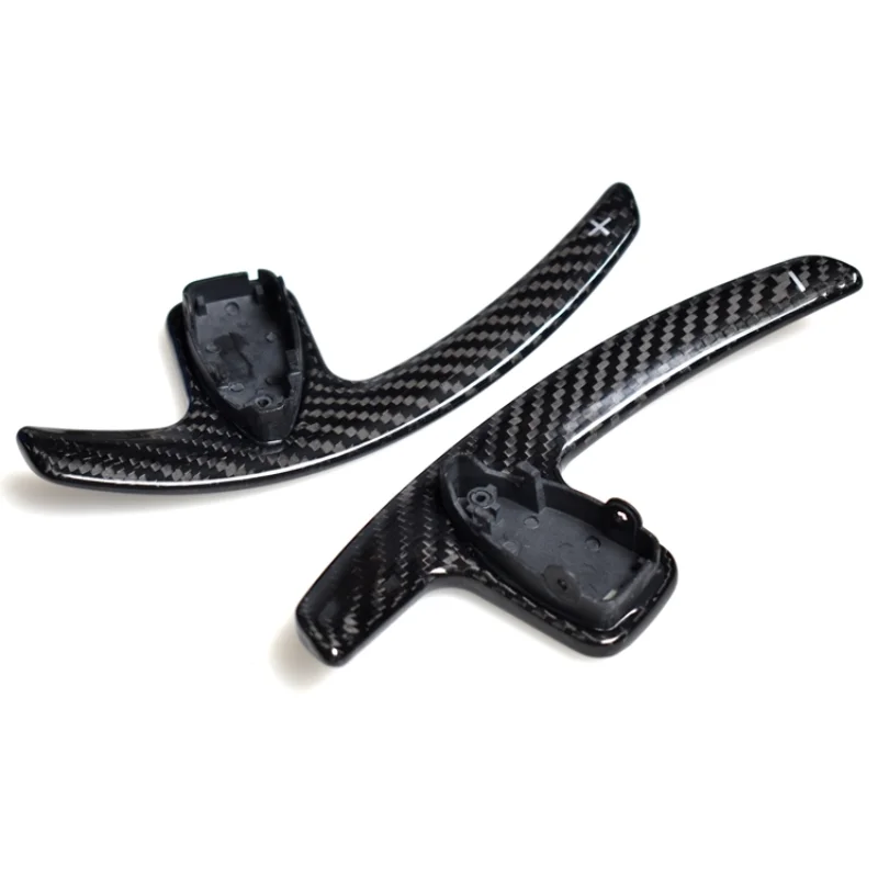 Replacement Type Black Carbon Fiber Shifter Extension Shift Paddle For Benz W205 C200 AMG