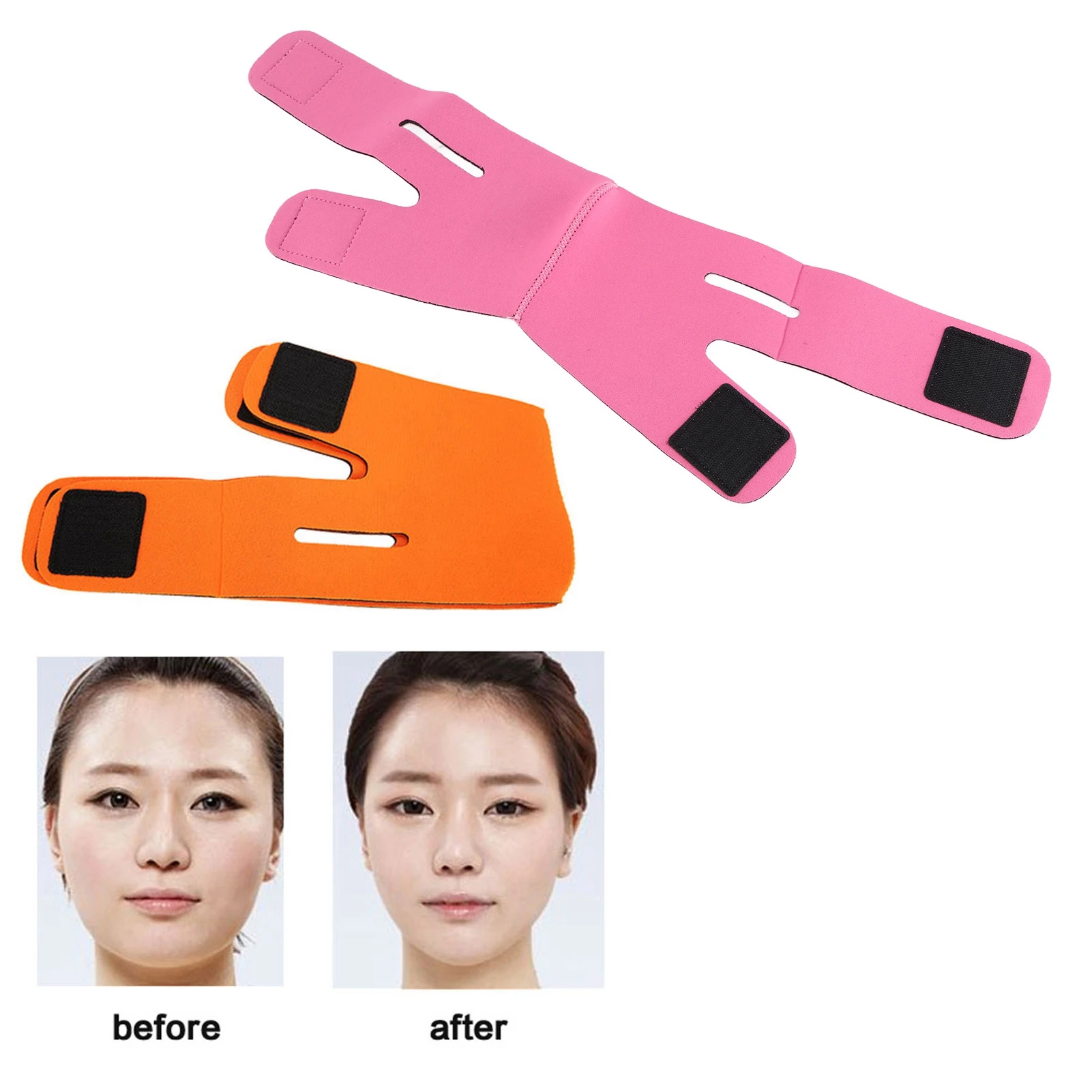 Cinturón facial adelgazante que levanta la mascarilla facial de doble barbilla apretada pero no extraña adecuada para todo tipo de herramienta de adelgazamiento con forma de cara