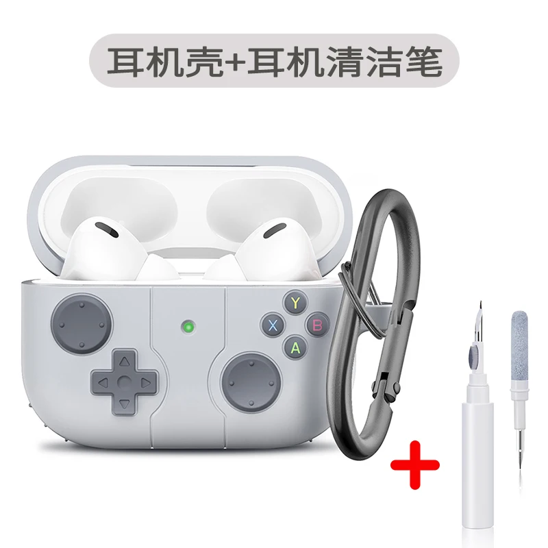Game Case for AirPods Pro 3 Classic Cool Funny Shock-Proof Protective Silicone Case for Men Airpods Pro 3 Case with Cleaner Kit