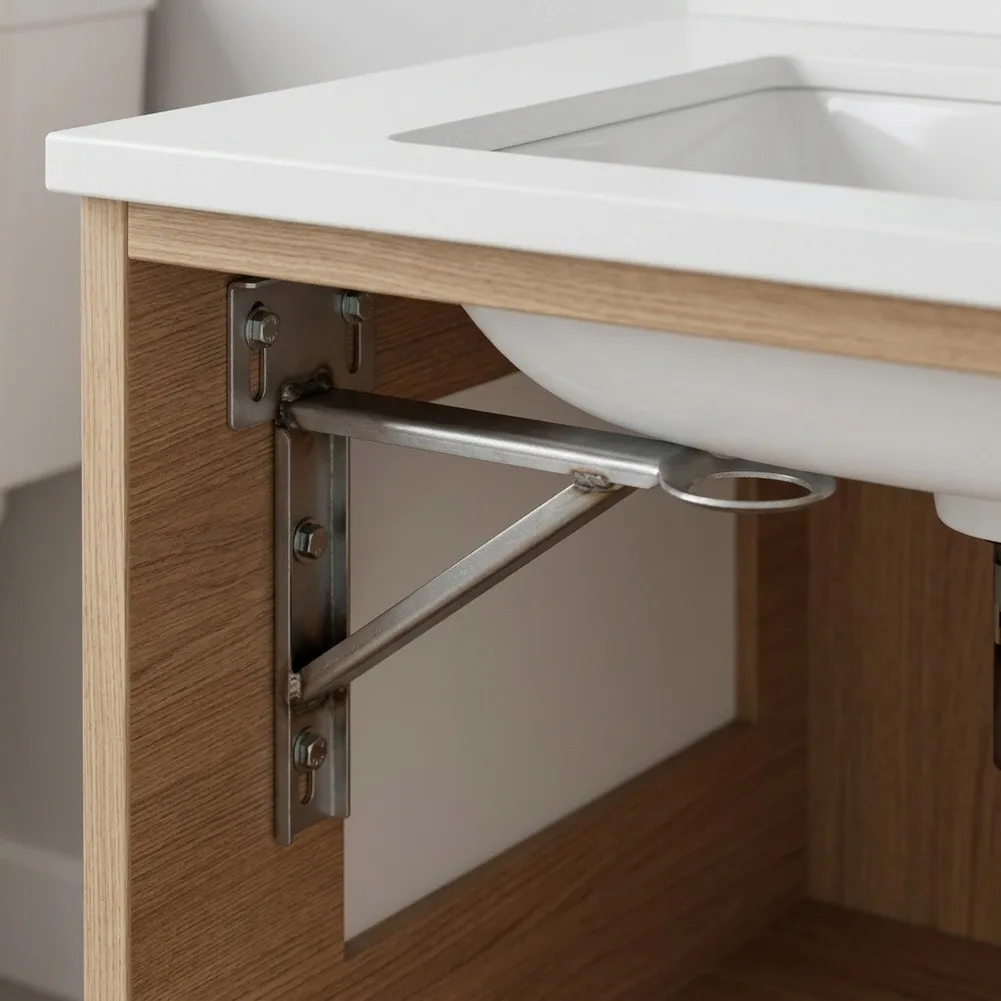 Adjustable Stainless Steel Triangle Bracket For Undermount Sink Countertop Support Structure Kitchen Installation Tool