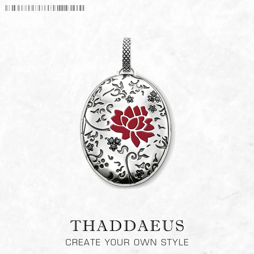 

Pendant Red Rose Locket Summer Brand New Fine Jewelry Europe 925 Sterling Silver Romanitc Gift For Women