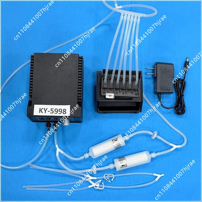 Printhead Cleaner Flushing Machine Unclog Cleaning Kit Compatible With Epson L1800 L805 1390 I3200 4720 XP600 DX6 Print Head