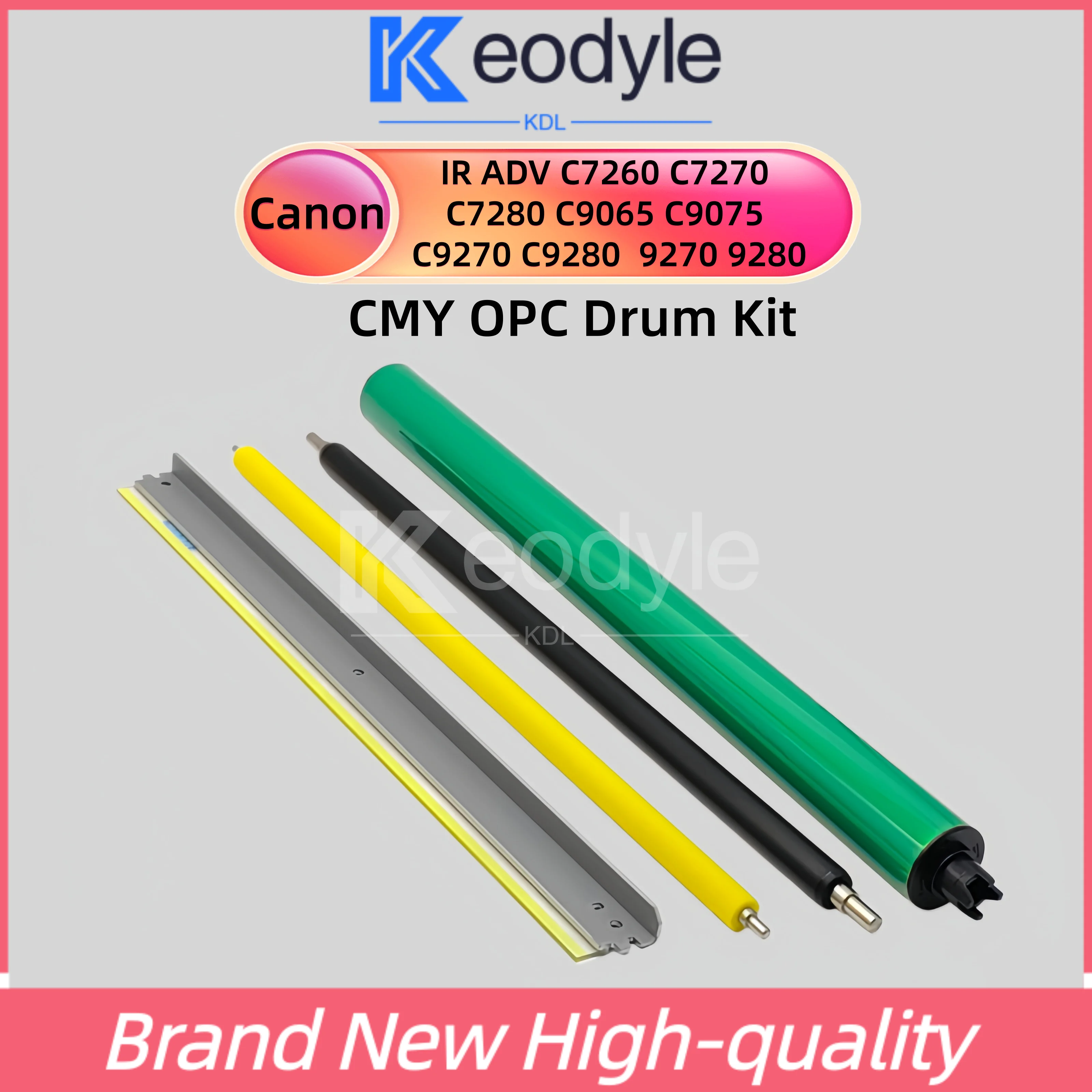 CMY OPC Drum Kit For Canon IR ADV C7260 C7270 C7280 C9065 C9075 C9270 C9280  9270 9280 Drum Cleaning Blade pcr Roller parts