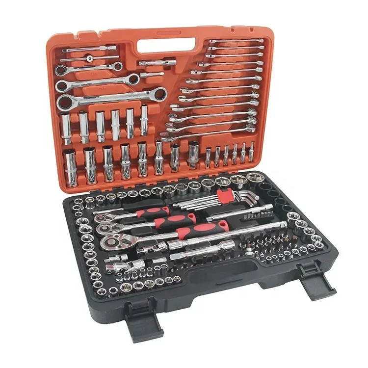 Hot-selling/150 pcs car mechanic socket spanner wrench set ratchet handle