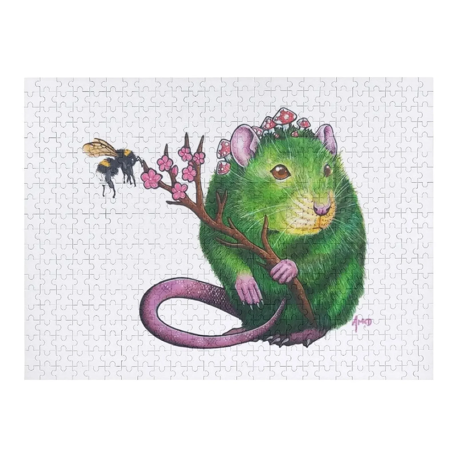 

Full of Life' Druid Rat Jigsaw Puzzle Baby Toy Personalized Toys Customizable Gift Puzzle