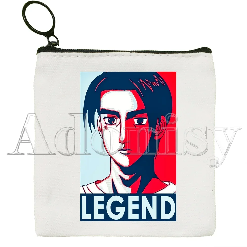 Drift AE86 Initial D 90s Fujiwara  Canvas Coin Purse Coin Purse Collection Canvas Bag Small Wallet Zipper Key Bag Hand Gift