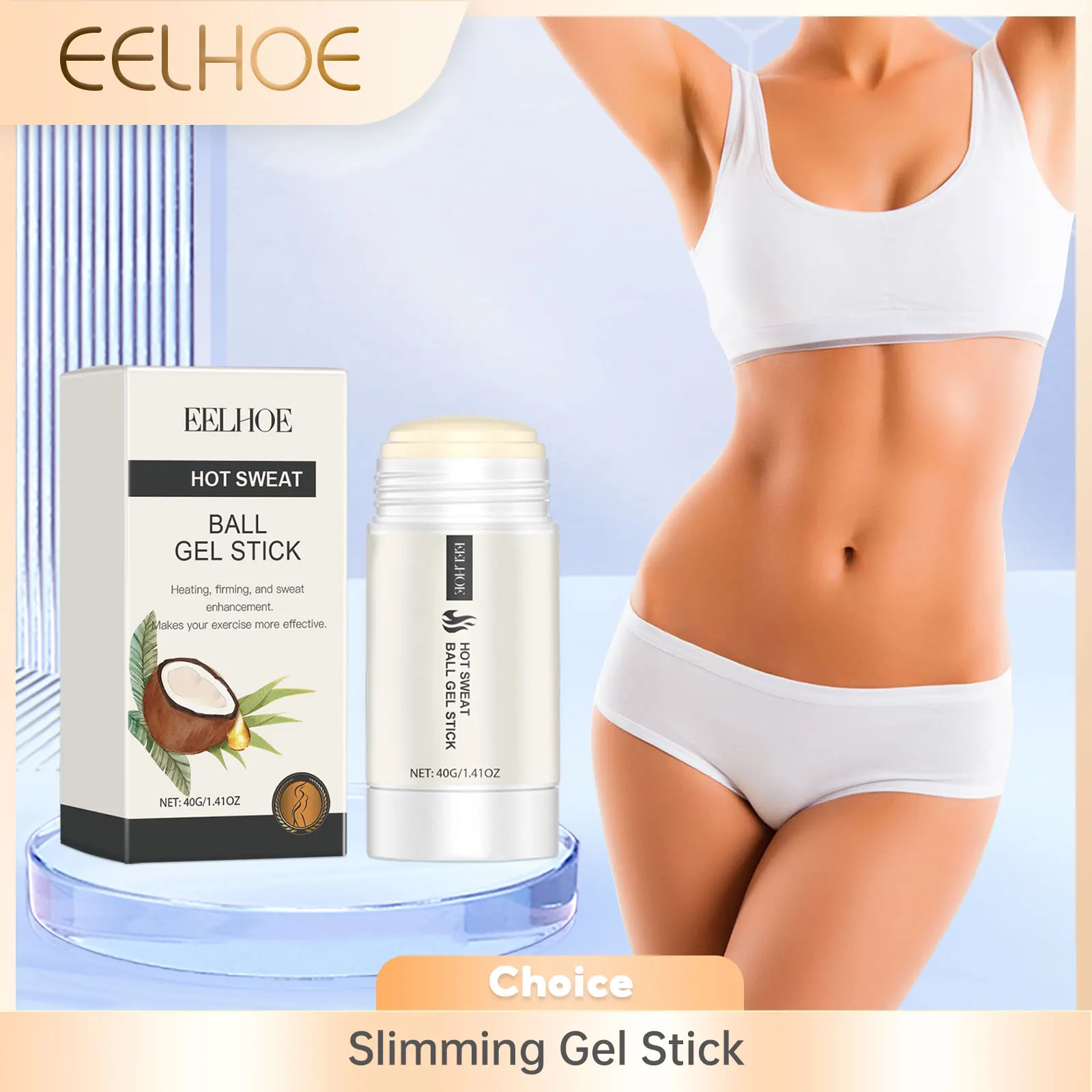 

Sweat Enhancer Stick Anti Sagging Skin Fat Belly Weight Loss Slimming Body Sculpting Anti Cellulite Fat Burning Shape Body Stick