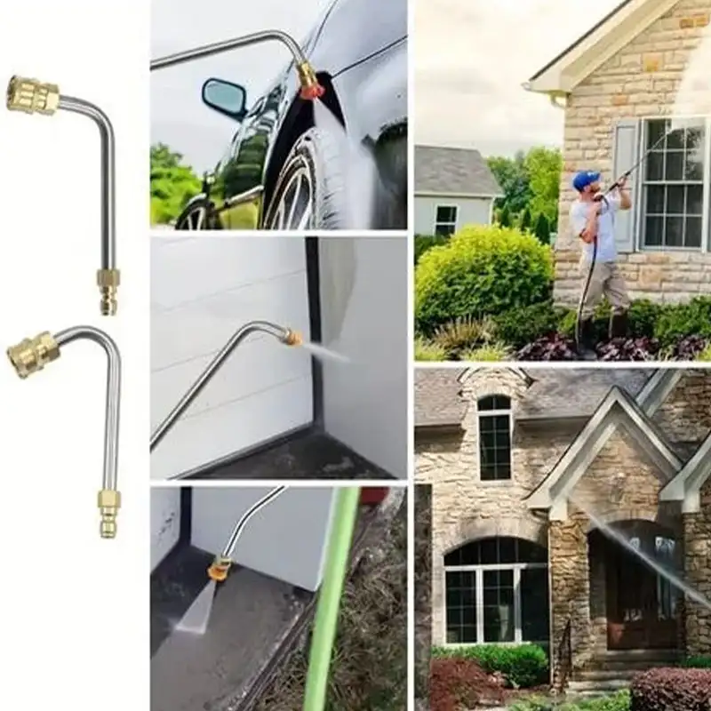 

10Pcs Pressure Washer Extension Wand Set High Pressure Washer Wand Set Pressure Washer Lance Extension with 6 Adjustable Nozzles