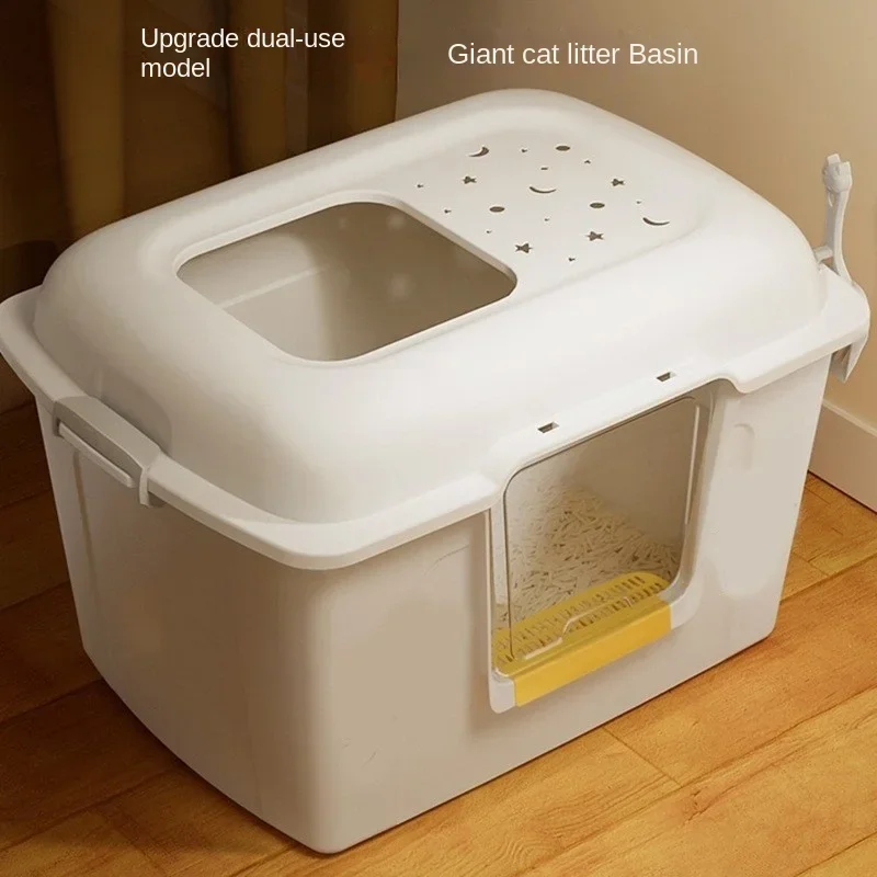 Super Large Dual Purpose Cat Litter Basin Cat Toilet Cat Supplies Open Anti Splashing Extra Large Excrement Drop-shipping