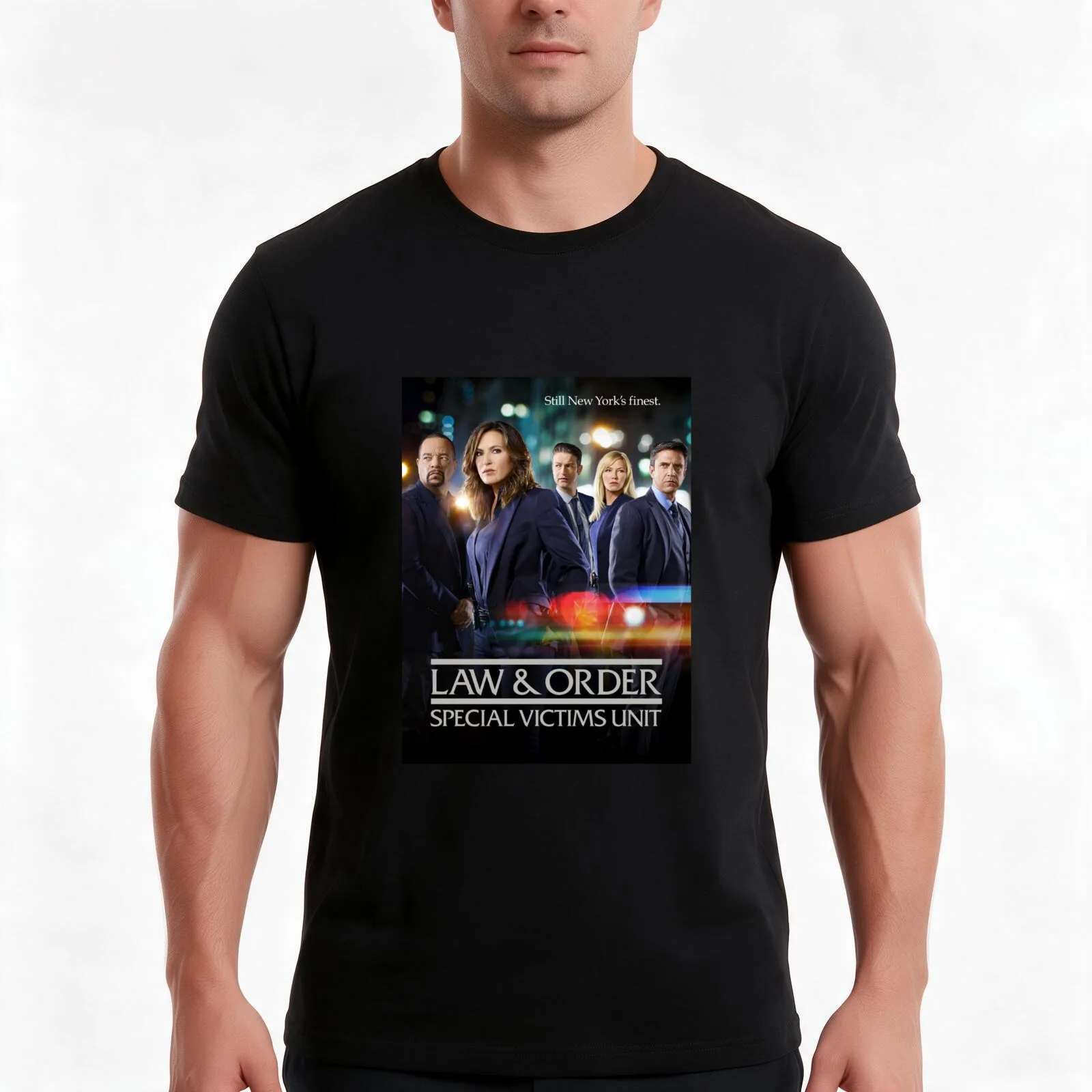 SVU - Still New York's Finest T-Shirt Summer Casual Cotton Tee Oversized Streetwear Tops Vintage Graphic Print 100% Cotton