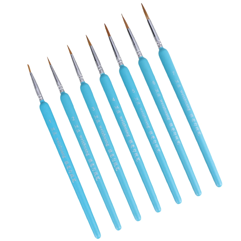 

7 Pcs Paint Pencil Brush Water Color Brushes Paintbrushes Bamboo for Painting Child