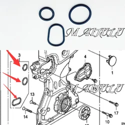 For Honda Civic Accord CRV Civic XRV Acura ILX 1.8L 2.0L engine timing cover seal rubber ring O-ring auto parts15101-RNA-A00