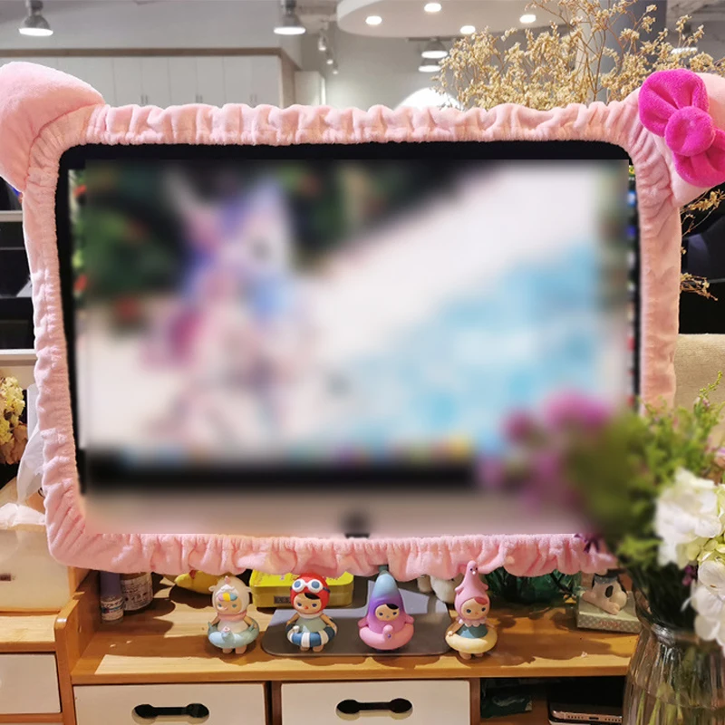 1piece Cute Dust-proof Computer Surrounding Notebook Monitor Decorative Cover Protective Cover Пылезащитный Чехол Для Компьютера