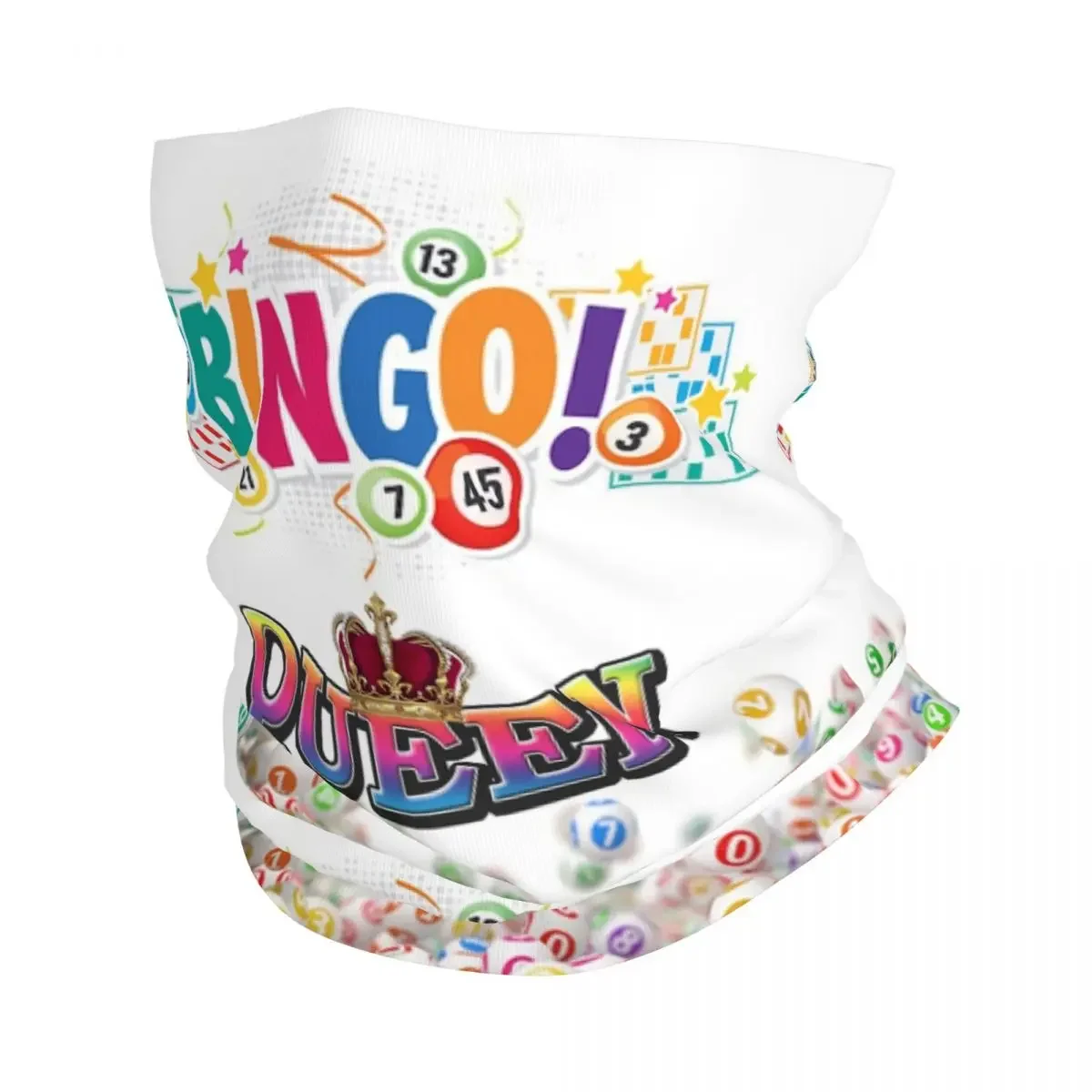 Guudia de Coujangalisé Bingo Queen pour femmes et hommes, écharpe Bandana coupe-vent pour jeu de papier d'hiver pour la rand