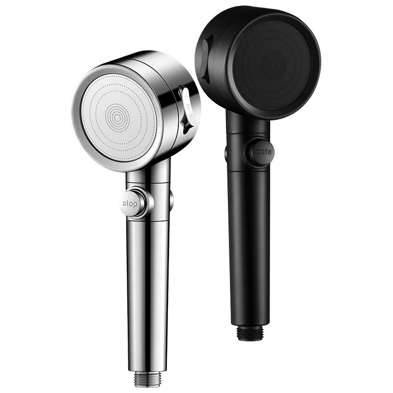 

High Pressure Round Handheld Shower Head for Bathroom Home Use Bath Shower Spray Nozzle