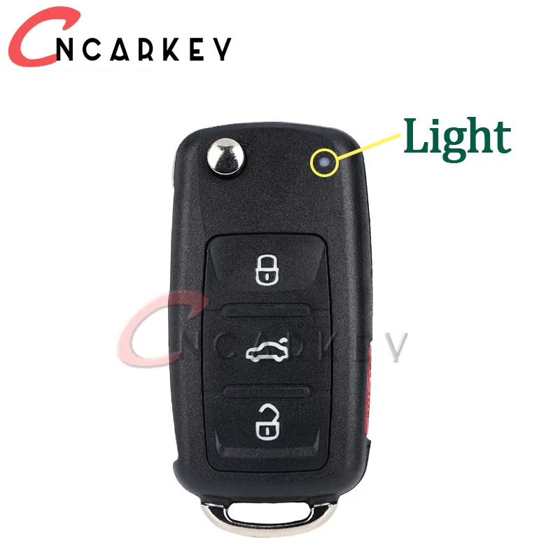 2/3 Przyciski Składane Etui Fob Zdalny Inteligentny Kluczyk Samochodowy Do Volkswagen Golf Mk6 Tiguan Passat CC SEAT Skoda Octavia 5K 0837202 AD