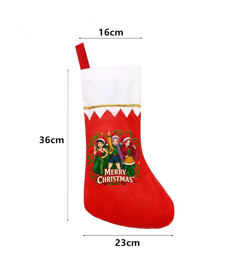 KPop شيطان الصيادين عيد الميلاد جورب لطيف الكبار الجوارب الكرتون طباعة جوارب عيد الميلاد اكسسوارات عطلة حزب تزيين لوازم هدية #3