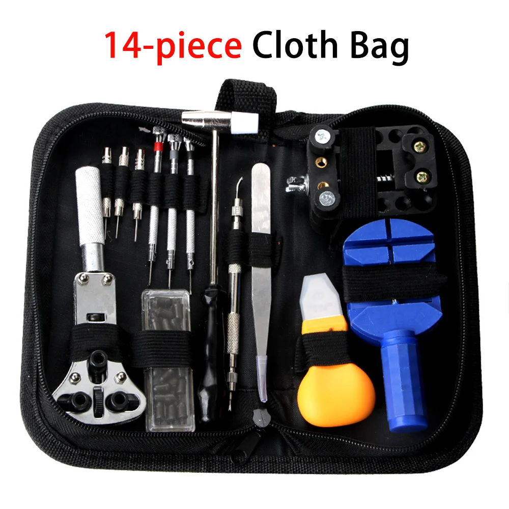 CHKJ-Kit de herramientas de reparación de relojes, removedor de pines de enlace, abridor de cajas, barra de resorte, relojero, juego de reparación de relojes Gereedschap